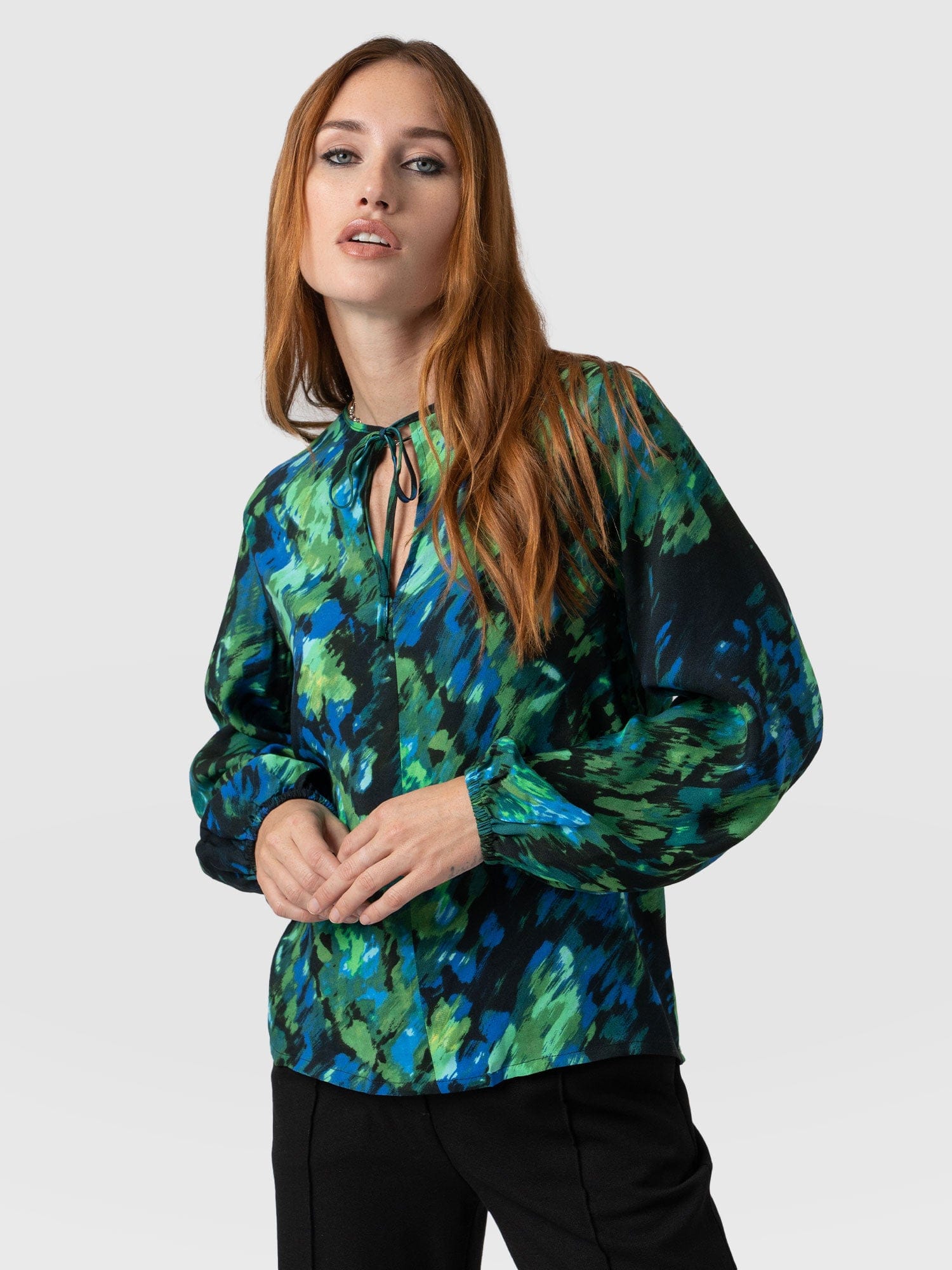 Kristen Blouse - Green Satellite